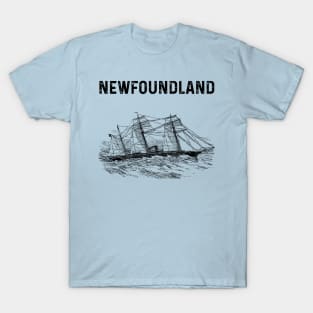 Vintage Ship || Newfoundland and Labrador || Gifts || Souvenirs || Clothing T-Shirt